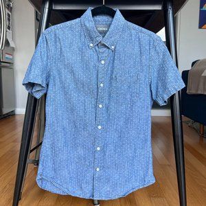Bonobos - Riviera Short Sleeve Shirt - Chambray Blue Dot - Slim Fit